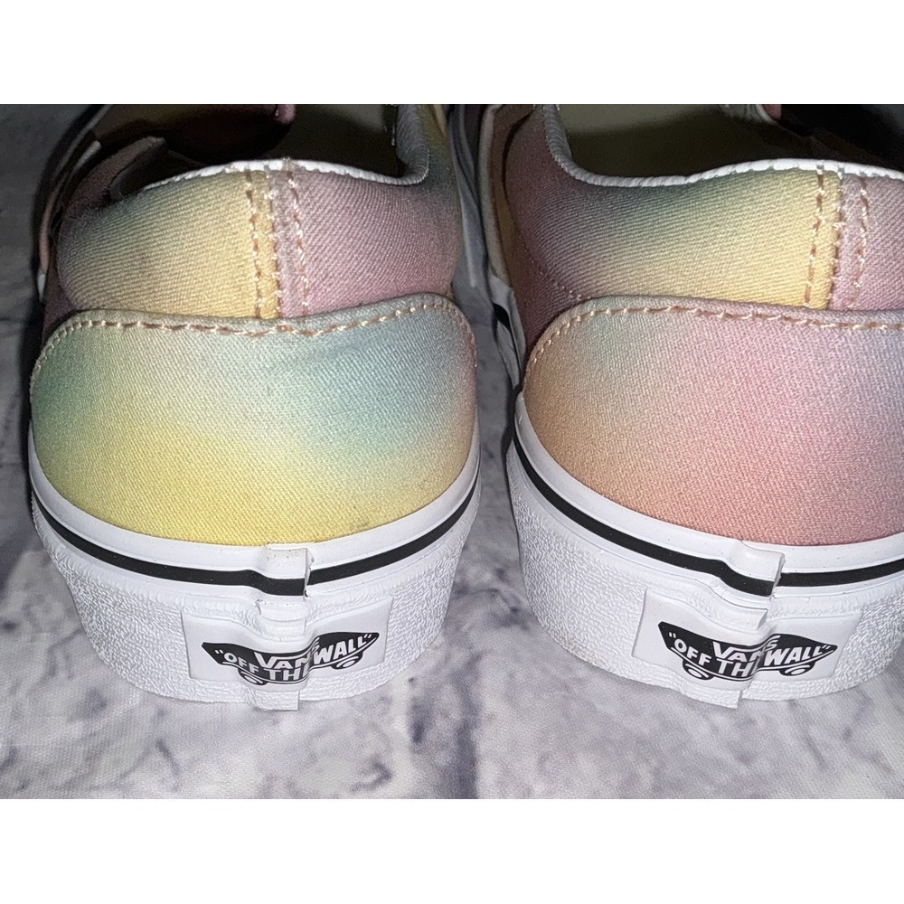 Vans Classic Slip On (Aura‎ Shift) Multicolor True White Womens Size 5 1/2 - Picture 5 of 7